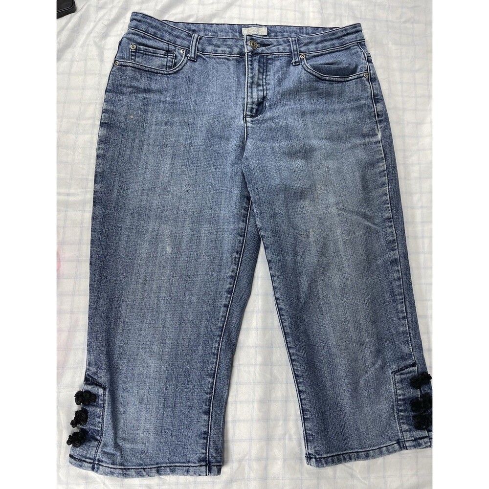 Christopher & Banks Women’s Blue Denim Capris – Size 8